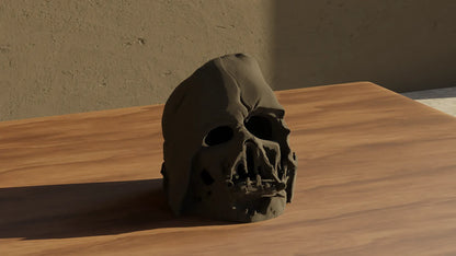 Casco de Darth Vader destruido